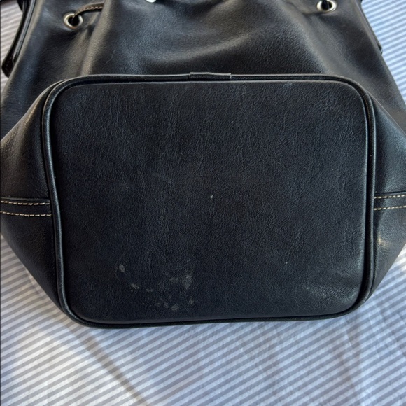 Vintage Coach Dark Brown Leather Bucket Purse - Picture 3 of 6